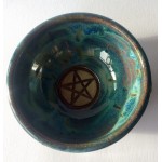 Offering Bowl Green with pentacle Wyn Abbot